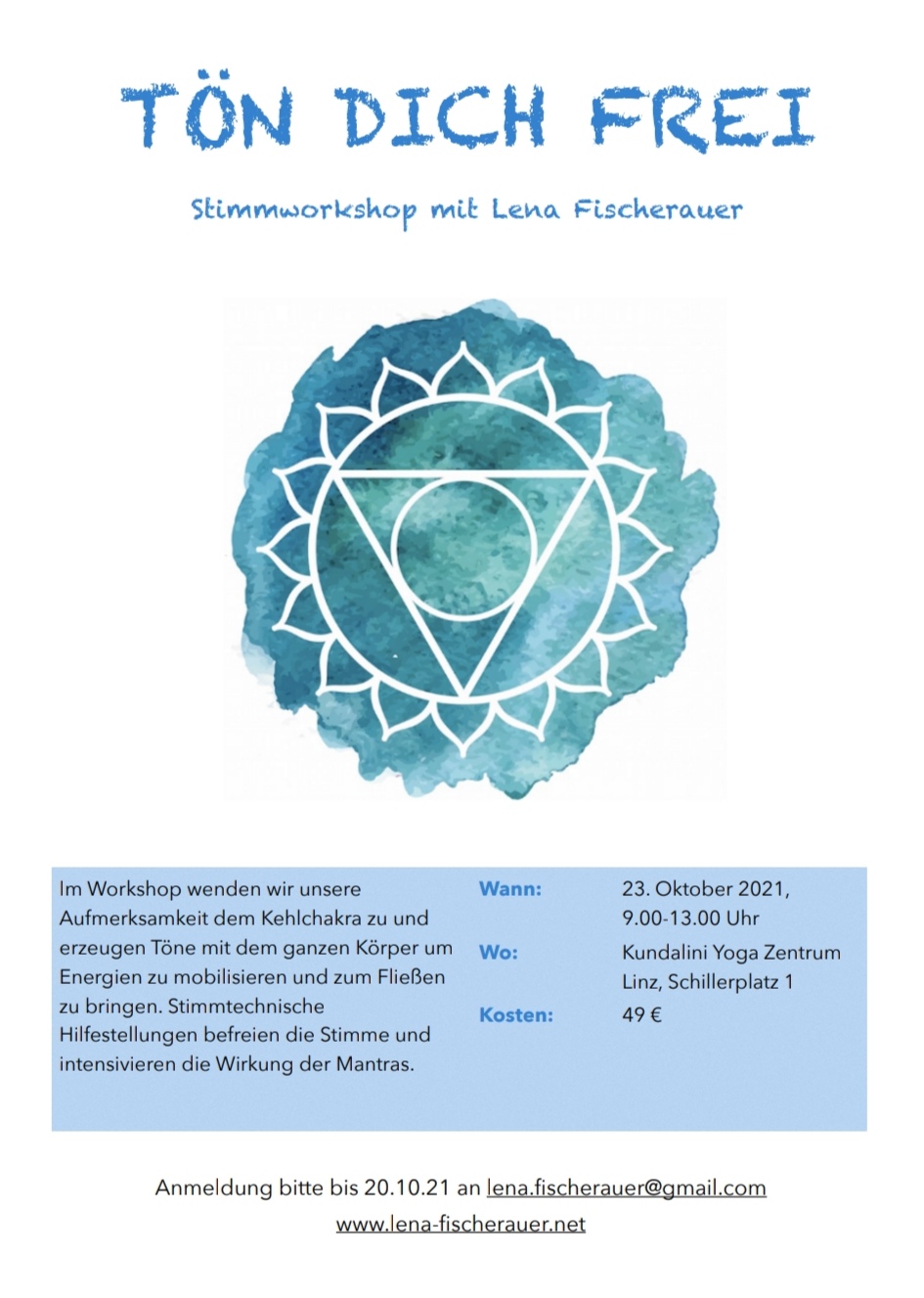 Tön dich frei am 23.10.21